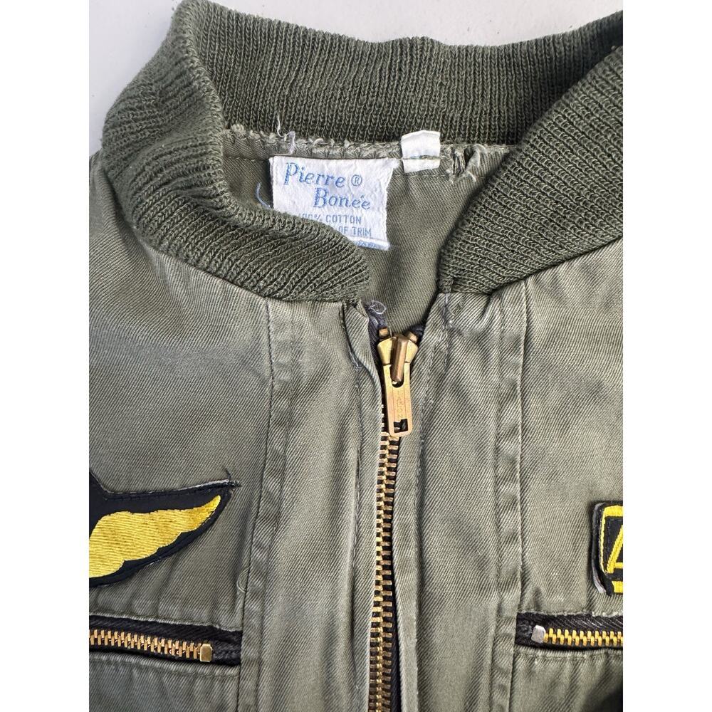 Vintage Pierre Bonée Kids Air Force Flight Suits, Green and Blue Lot of 2 - Picture 5 of 16